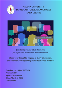 YALOVA UNIVERSITY SCHOOL OF FOREIGN LANGUAGES EXCA EVENTS-9